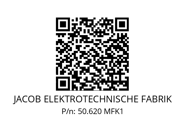   JACOB ELEKTROTECHNISCHE FABRIK 50.620 MFK1