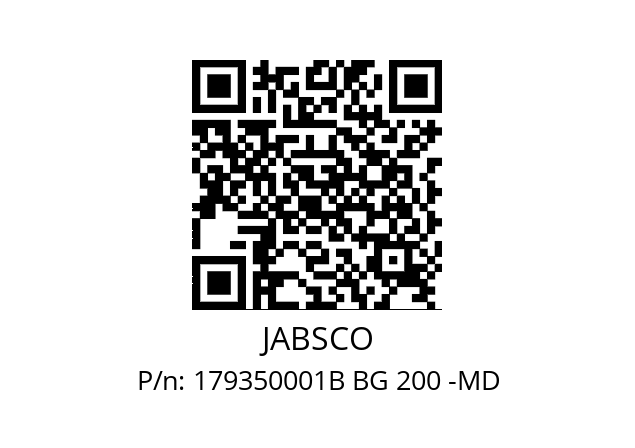   JABSCO 179350001B BG 200 -MD