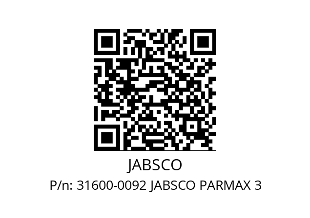   JABSCO 31600-0092 JABSCO PARMAX 3