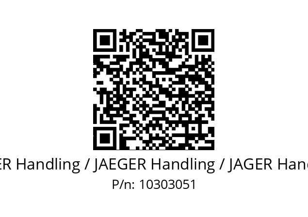   JÄGER Handling / JAEGER Handling / JAGER Handling 10303051