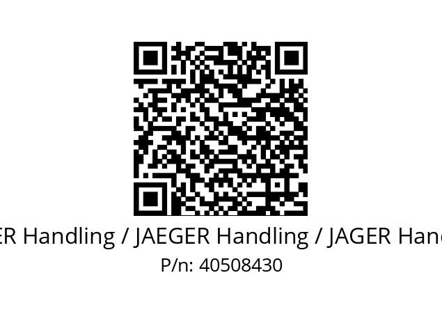   JÄGER Handling / JAEGER Handling / JAGER Handling 40508430