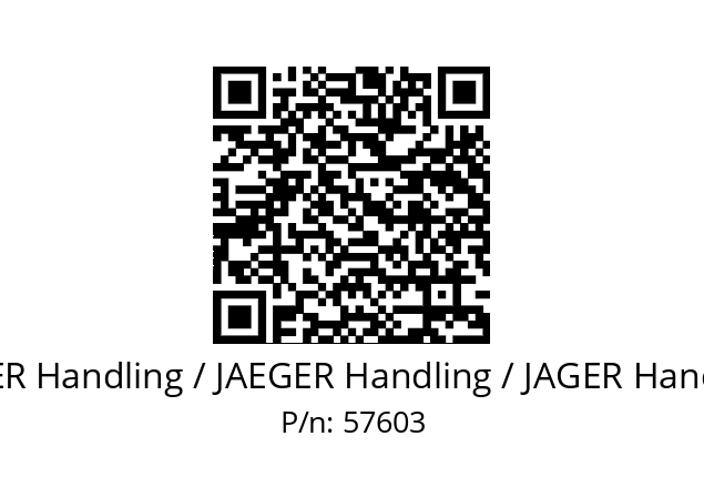   JÄGER Handling / JAEGER Handling / JAGER Handling 57603