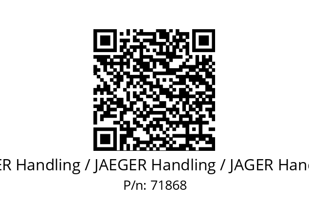   JÄGER Handling / JAEGER Handling / JAGER Handling 71868