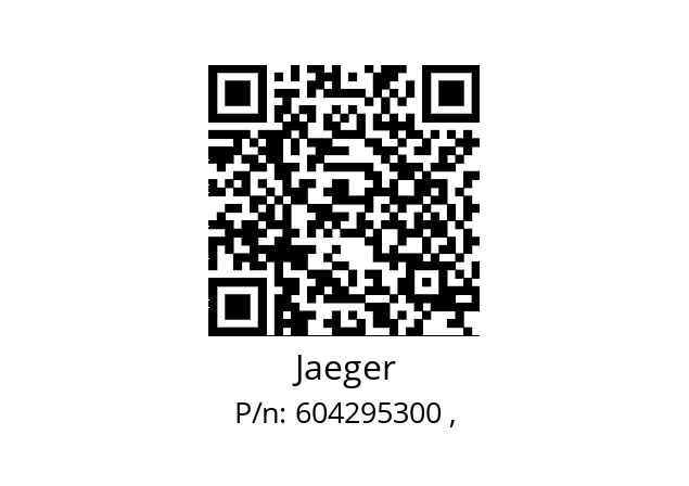   Jaeger 604295300 ,