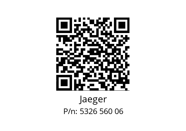   Jaeger 5326 560 06