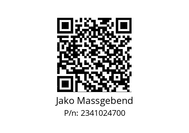   Jako Massgebend 2341024700