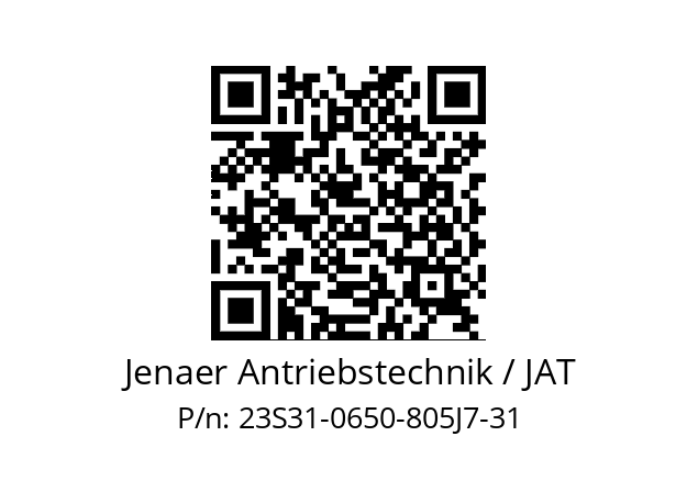   Jenaer Antriebstechnik / JAT 23S31-0650-805J7-31