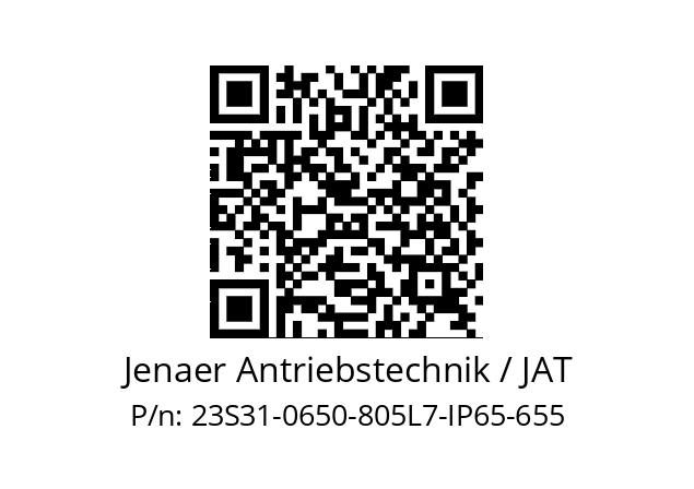   Jenaer Antriebstechnik / JAT 23S31-0650-805L7-IP65-655