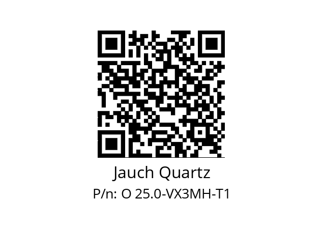   Jauch Quartz O 25.0-VX3MH-T1