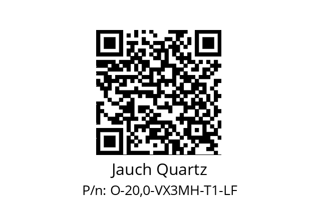   Jauch Quartz O-20,0-VX3MH-T1-LF