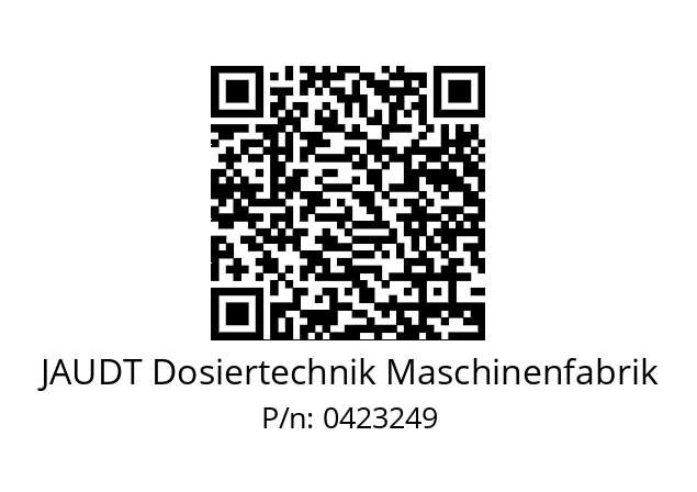   JAUDT Dosiertechnik Maschinenfabrik 0423249