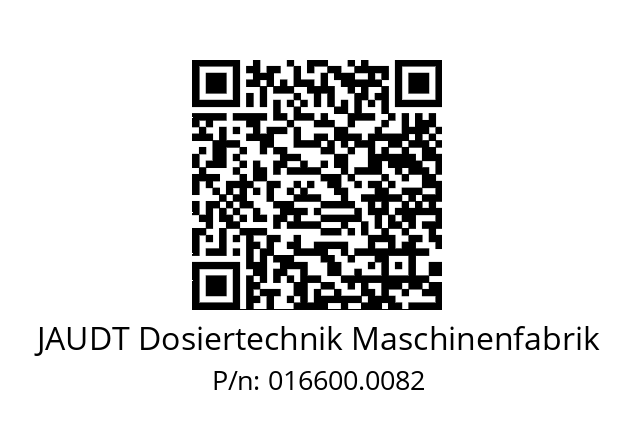   JAUDT Dosiertechnik Maschinenfabrik 016600.0082