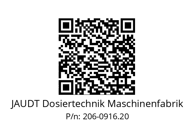   JAUDT Dosiertechnik Maschinenfabrik 206-0916.20