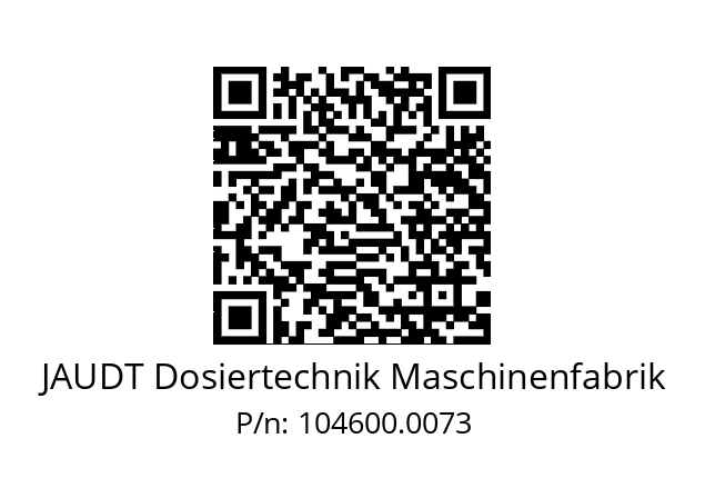   JAUDT Dosiertechnik Maschinenfabrik 104600.0073