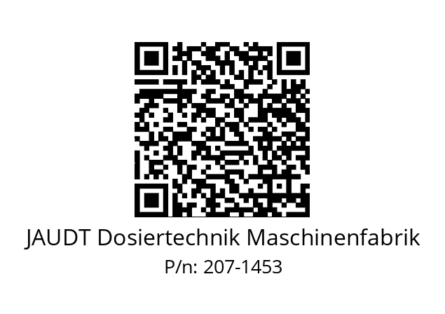   JAUDT Dosiertechnik Maschinenfabrik 207-1453