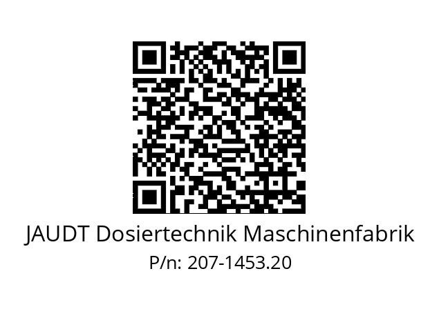   JAUDT Dosiertechnik Maschinenfabrik 207-1453.20