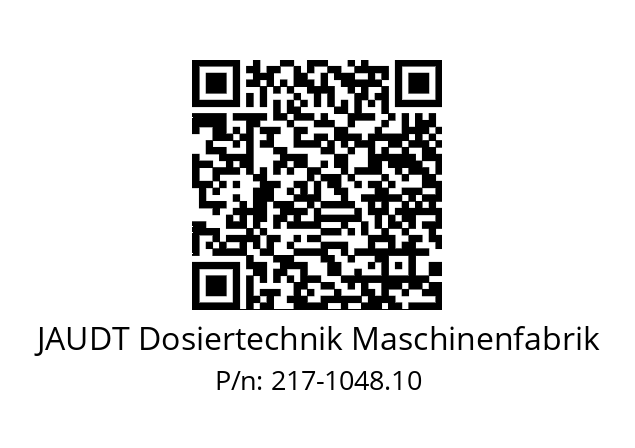   JAUDT Dosiertechnik Maschinenfabrik 217-1048.10