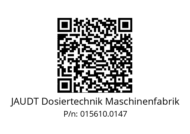   JAUDT Dosiertechnik Maschinenfabrik 015610.0147