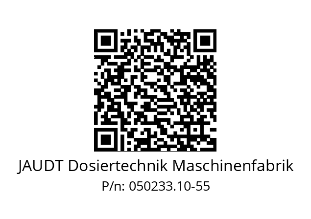   JAUDT Dosiertechnik Maschinenfabrik 050233.10-55