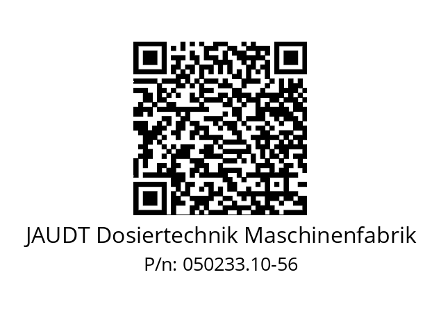   JAUDT Dosiertechnik Maschinenfabrik 050233.10-56