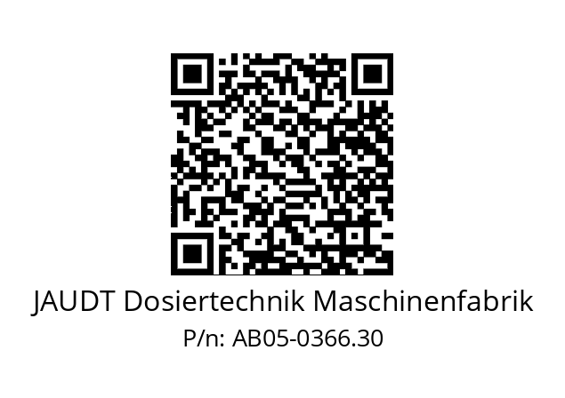   JAUDT Dosiertechnik Maschinenfabrik AB05-0366.30