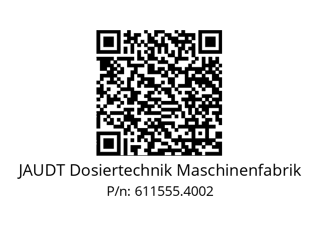   JAUDT Dosiertechnik Maschinenfabrik 611555.4002