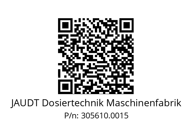   JAUDT Dosiertechnik Maschinenfabrik 305610.0015