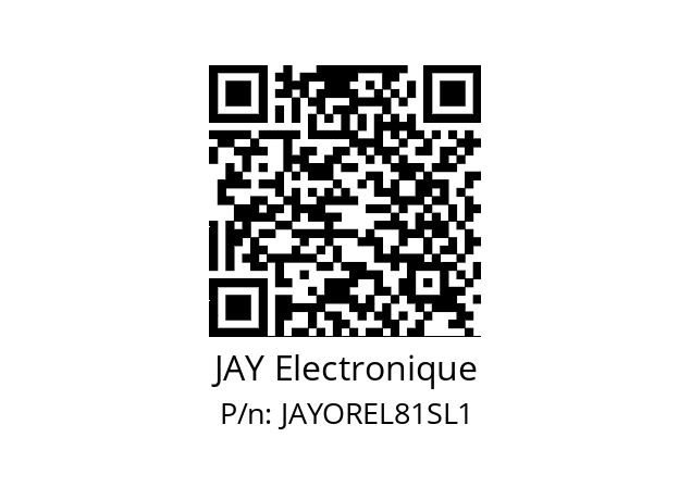   JAY Electronique JAYOREL81SL1