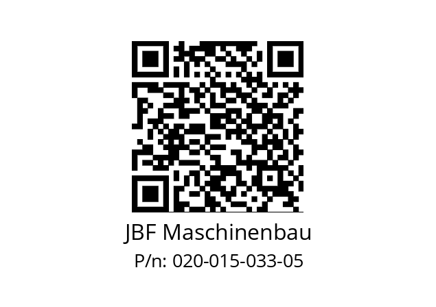   JBF Maschinenbau 020-015-033-05