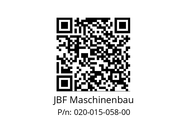   JBF Maschinenbau 020-015-058-00