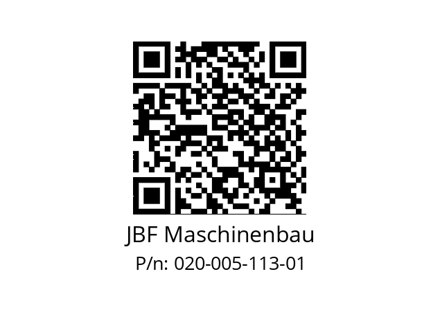   JBF Maschinenbau 020-005-113-01