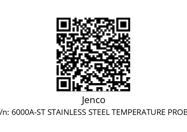   Jenco 6000A-ST STAINLESS STEEL TEMPERATURE PROBE