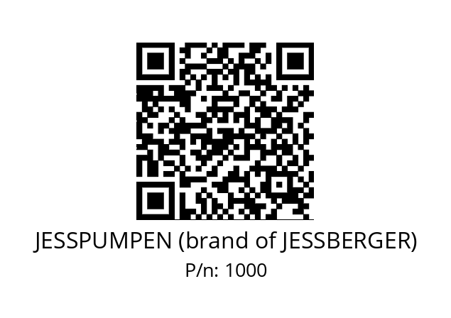   JESSPUMPEN (brand of JESSBERGER) 1000