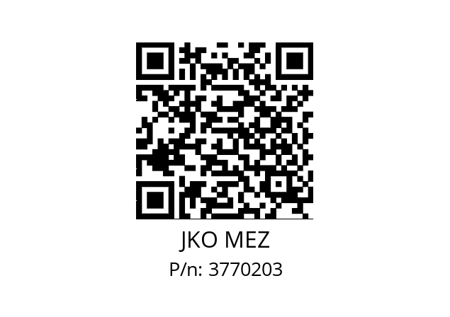   JKO MEZ 3770203