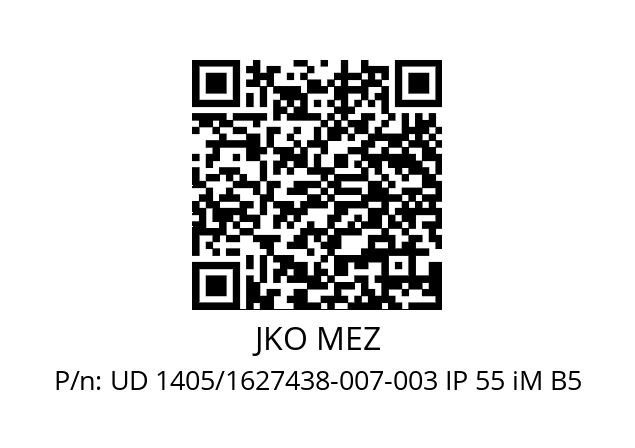   JKO MEZ UD 1405/1627438-007-003 IP 55 iM B5