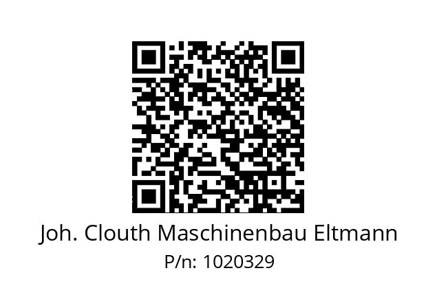   Joh. Clouth Maschinenbau Eltmann 1020329