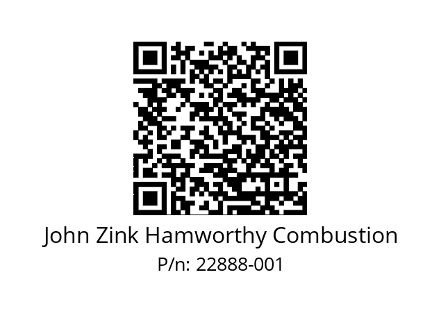   John Zink Hamworthy Combustion 22888-001