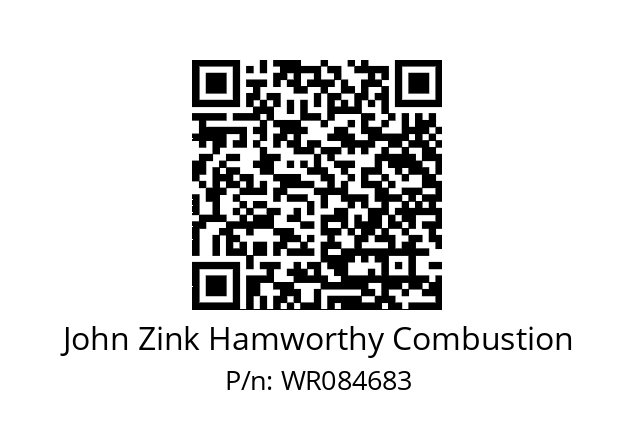   John Zink Hamworthy Combustion WR084683