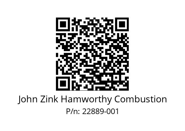   John Zink Hamworthy Combustion 22889-001