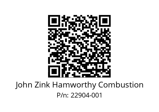   John Zink Hamworthy Combustion 22904-001