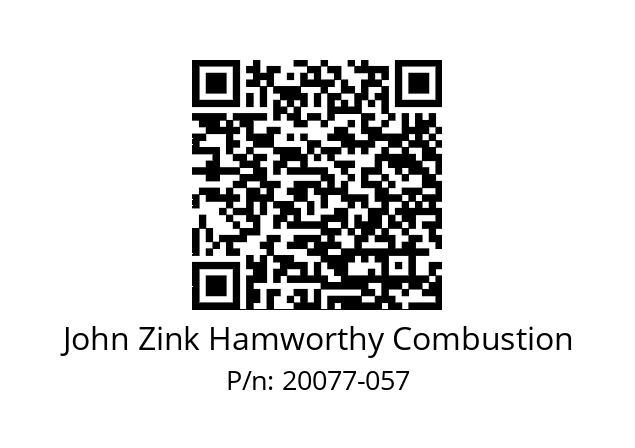   John Zink Hamworthy Combustion 20077-057