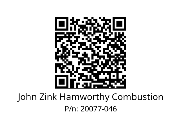   John Zink Hamworthy Combustion 20077-046