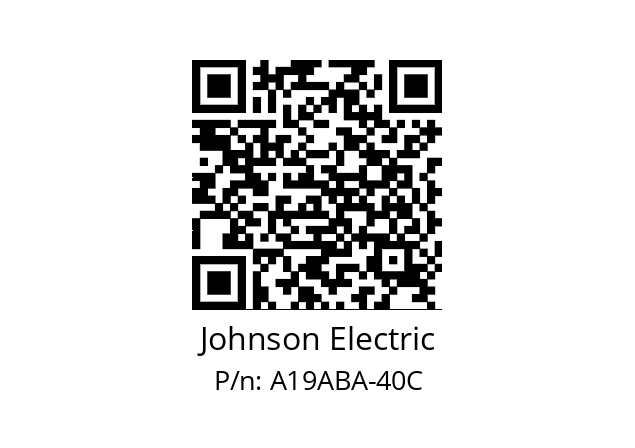   Johnson Electric A19ABA-40C