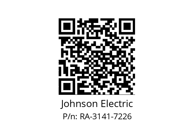   Johnson Electric RA-3141-7226