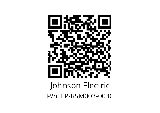   Johnson Electric LP-RSM003-003C