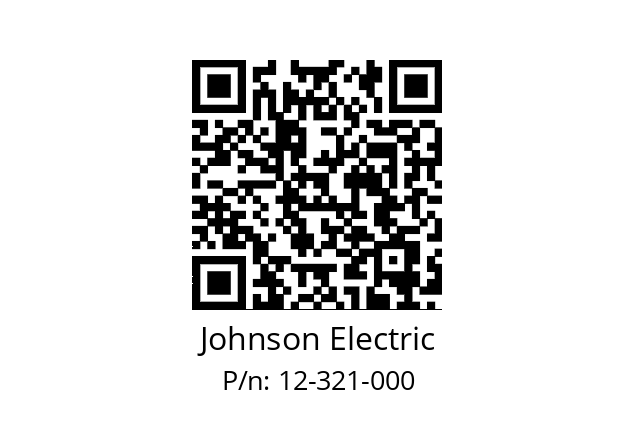   Johnson Electric 12-321-000