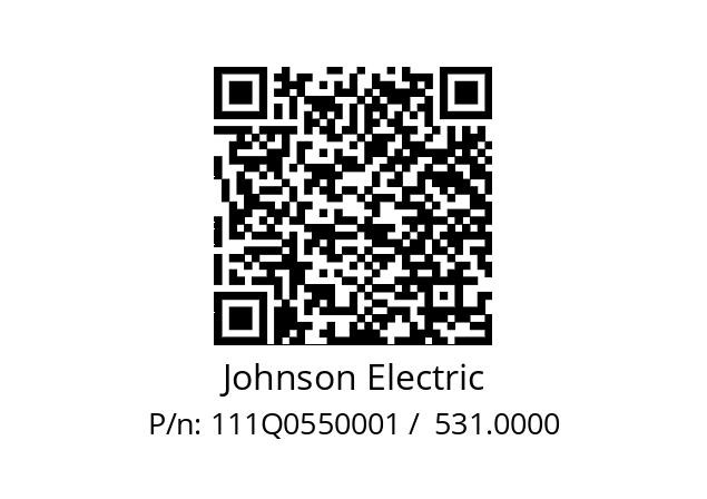   Johnson Electric 111Q0550001 /  531.0000