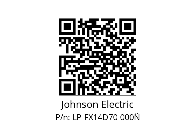   Johnson Electric LP-FX14D70-000Ñ