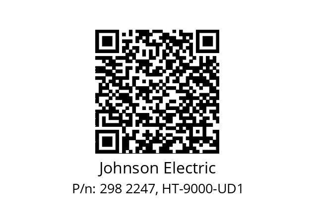   Johnson Electric 298 2247, HT-9000-UD1