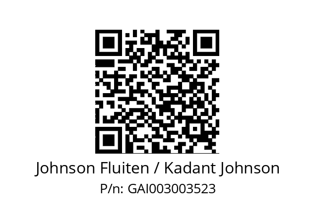   Johnson Fluiten / Kadant Johnson GAI003003523